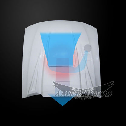 AmeriHood - Ford Mustang 1999-2004 Type-5 Style Functional Ram Air Hood