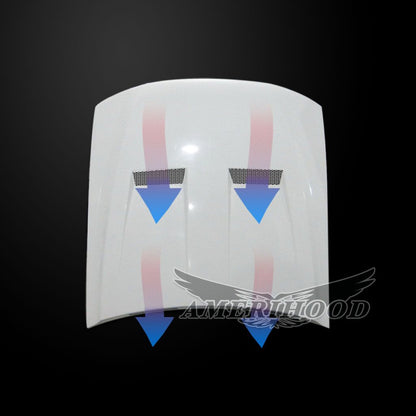 AmeriHood - Ford Mustang 1999-2004 Type-6 Style Functional Heat Extraction Cooling Hood