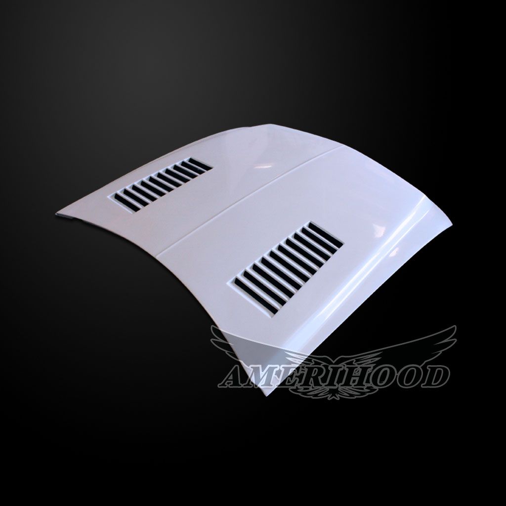 AmeriHood - Ford Mustang 1999-2004 Type-E Style Functional Heat Extraction Ram Air Hood