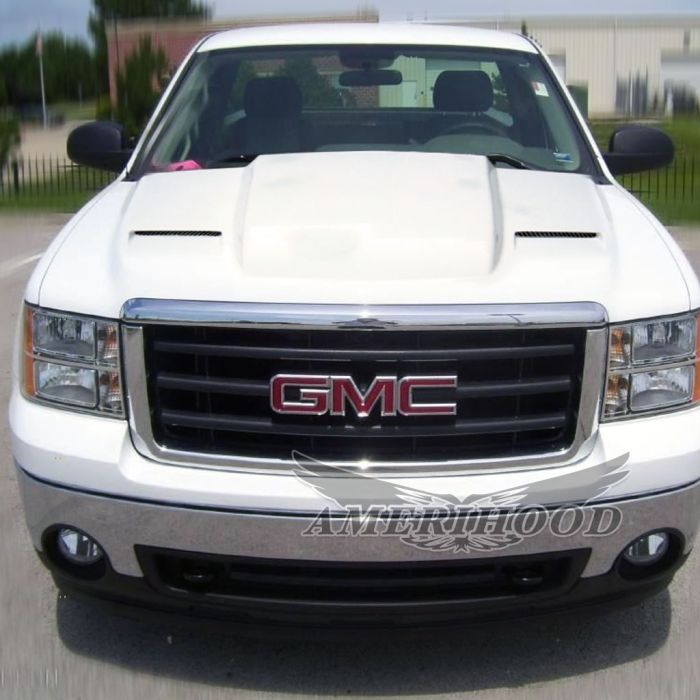 AmeriHood - GMC Sierra 2500HD 2007-2010 Cowl Type-1 Style Functional Ram Air Hood