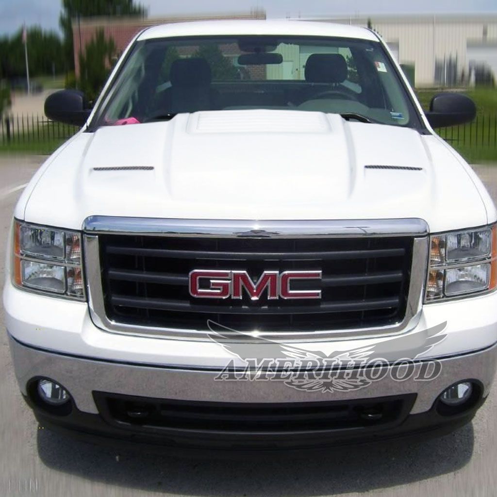 AmeriHood - GMC Sierra 1500 2007-2013 Cowl Type-2 Style Functional Ram Air Hood