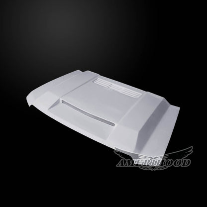 AmeriHood - GMC Sierra 1500 2014-2018 BFT Style Functional Heat Extractor Ram Air Hood