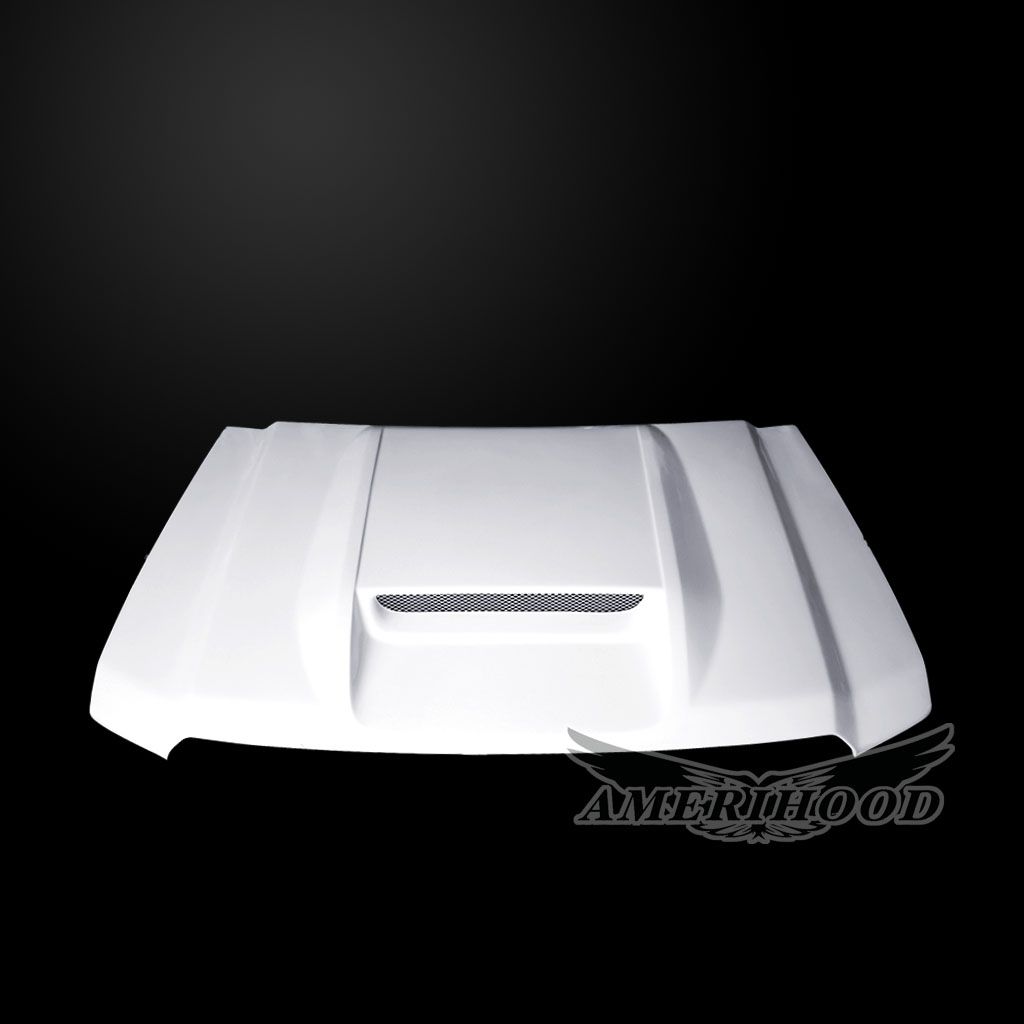 AmeriHood - GMC Sierra 1500 2014-2018 Type-RS Style Functional Ram Air Hood