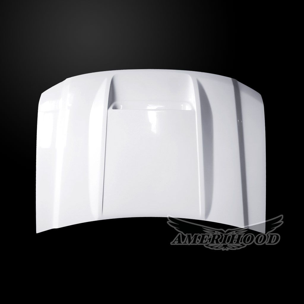 AmeriHood - GMC Sierra 1500 2014-2018 Type-RS Style Functional Ram Air Hood