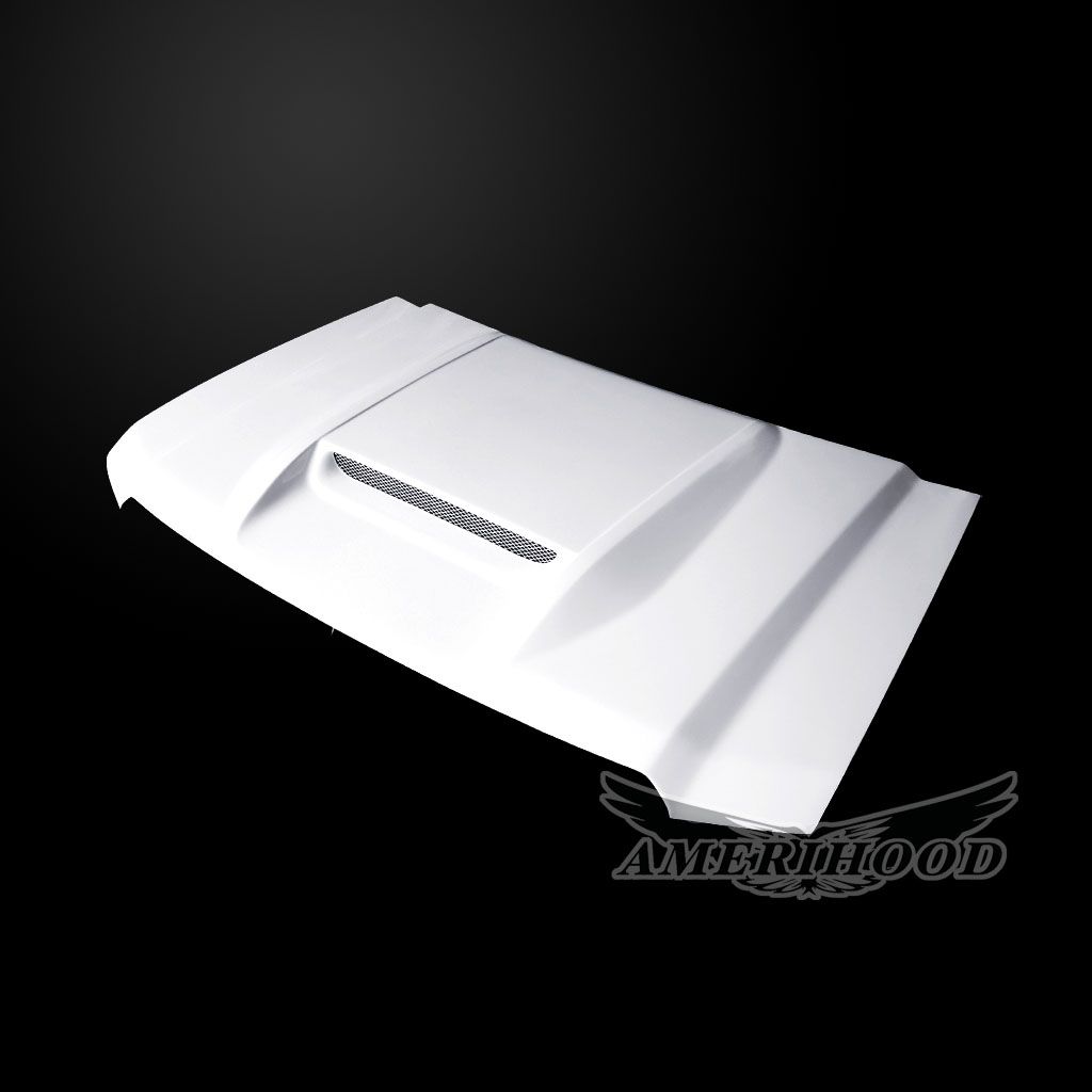 AmeriHood - GMC Sierra 1500 2014-2018 Type-RS Style Functional Ram Air Hood