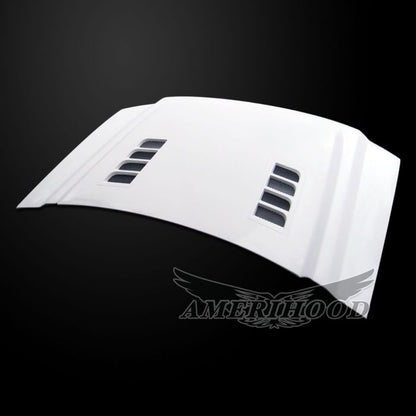 AmeriHood - GMC Sierra 1500 Classic 2019 Type-E Style Functional Heat Extractor Ram Air Hood