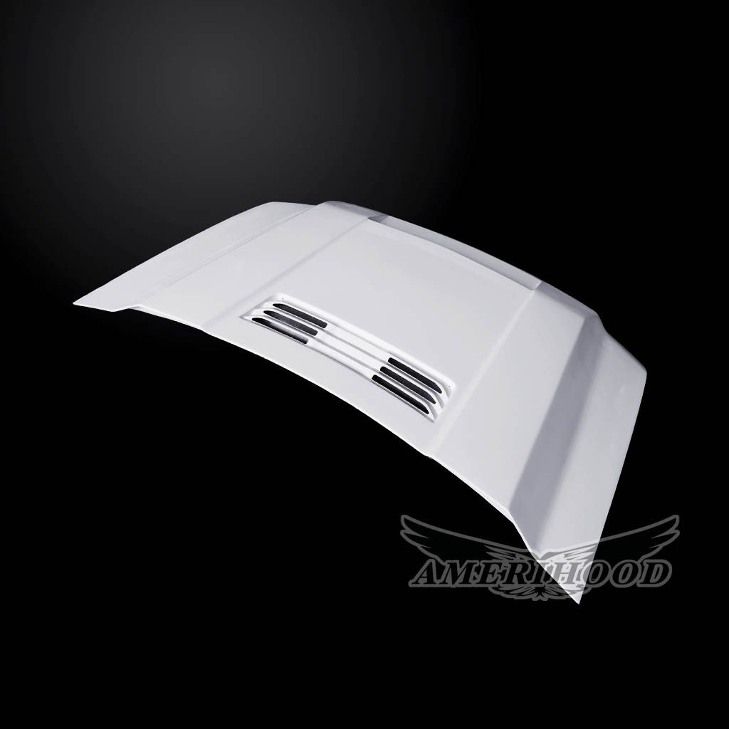 AmeriHood - GMC Sierra 3500HD 2015-2019 BFT Style Functional Heat Extractor Ram Air Hood