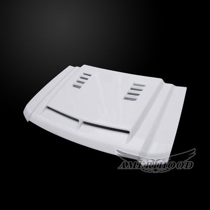 AmeriHood - GMC Sierra 3500HD 2015-2019 Type-E Style Functional Heat Extractor Ram Air Hood