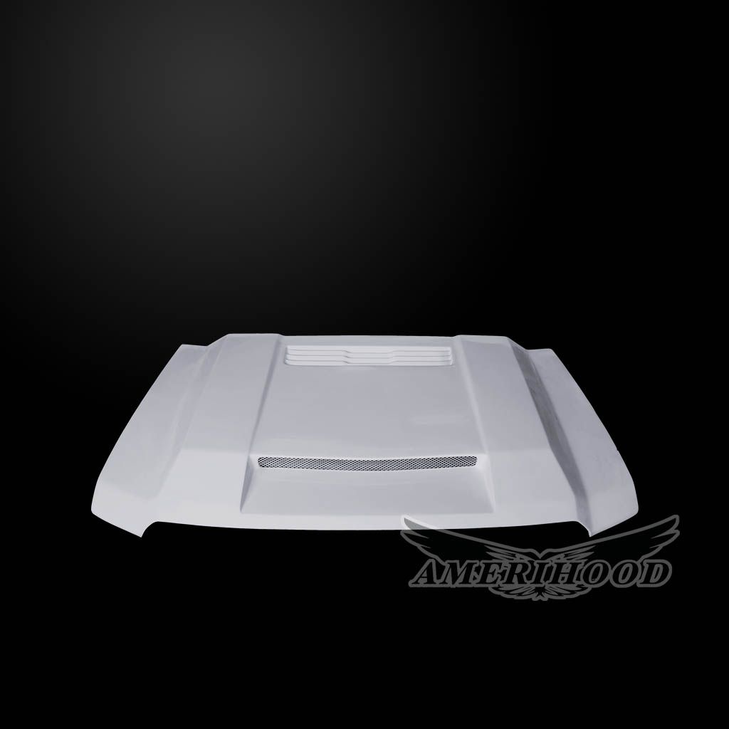 AmeriHood - GMC Sierra 1500 Classic 2019 BFT Style Functional Heat Extractor Ram Air Hood