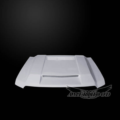 AmeriHood - GMC Sierra 1500 Classic 2019 BFT Style Functional Heat Extractor Ram Air Hood