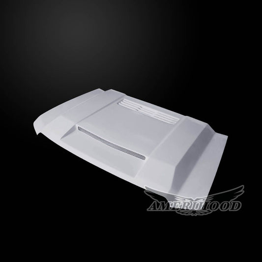 AmeriHood - GMC Sierra 1500 Classic 2019 BFT Style Functional Heat Extractor Ram Air Hood