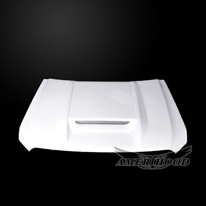 AmeriHood - GMC Sierra 1500 2019-2025 Type-RS Style Functional Ram Air Hood