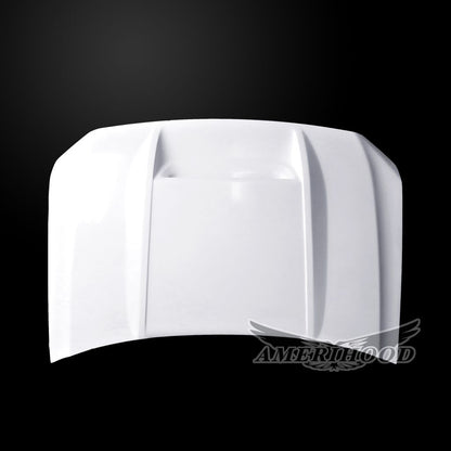 AmeriHood - GMC Sierra 1500 2019-2025 Type-RS Style Functional Ram Air Hood