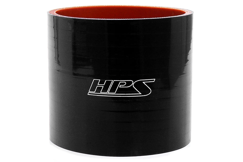 HPS Performance Products HPS 3-1/2" (89mm) Silicone Straight Coupler Hose, High Temperature 4-ply Reinforced