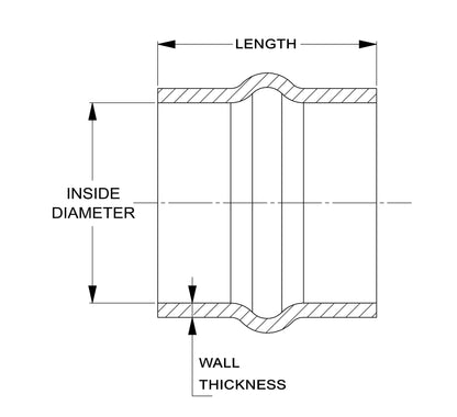 HPS Performance Products HPS 3" Silicone Single Hump Coupler Hose Hot Side, Ultra High Temp 4-ply Aramid Reinforced, Max. Temperature: 500F
