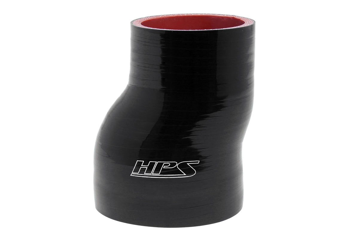 HPS Performance Products HPS 3" - 4" Silicone Offset Reducer Coupler Hose, High Temperature 4-ply Reinforced