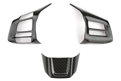 OLM Dry Carbon Fiber Steering Wheel Covers (MT) - 2016-2018 WRX / STI