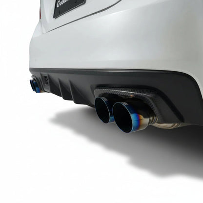 JDMuscle [15-21 WRX/STI] Pre-preg Carbon Fiber Exhaust Trim Covers