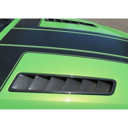 Mustang GT 2013-14 Carbon Fiber Ford Hood Vents