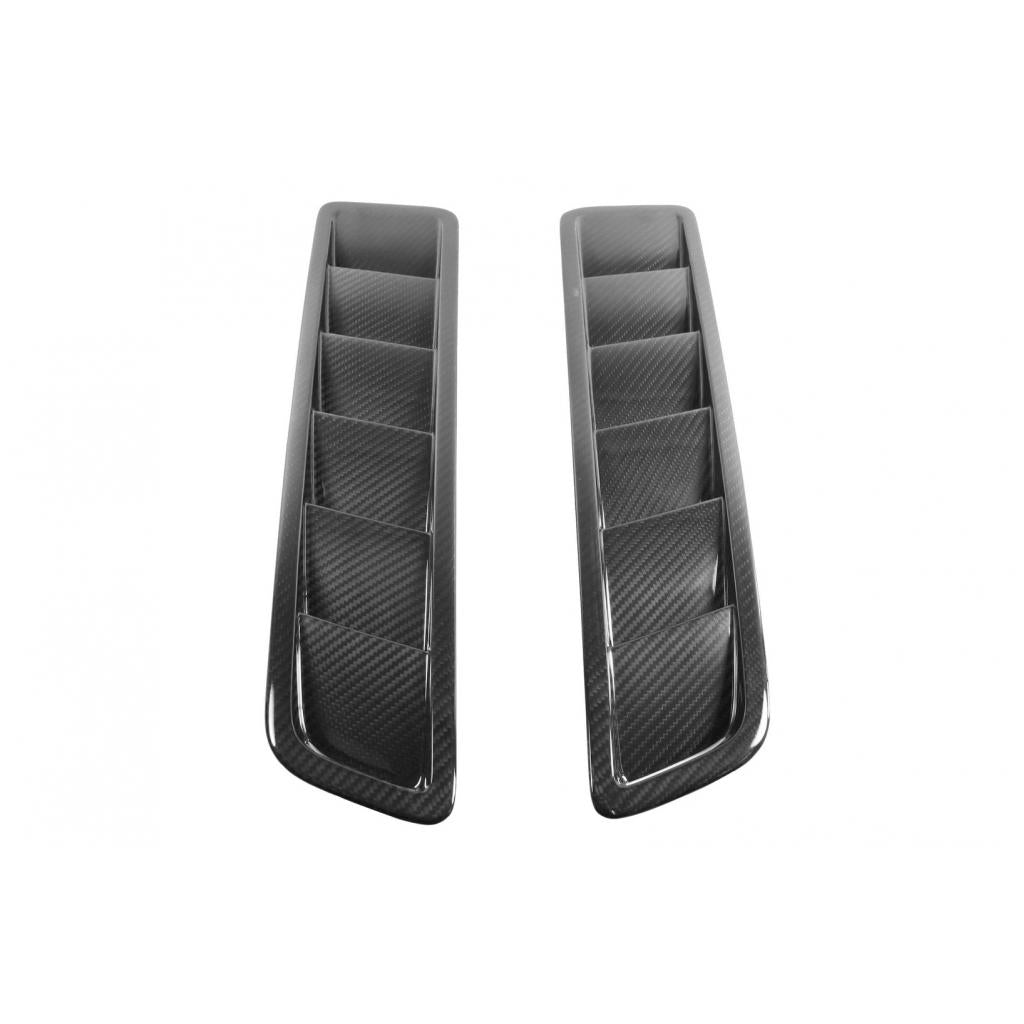 Mustang GT 2013-14 Carbon Fiber Ford Hood Vents