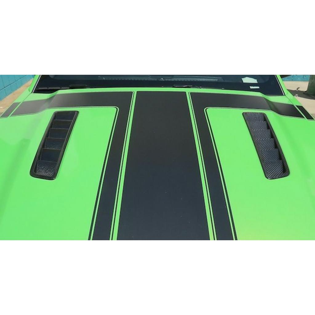 Mustang GT 2013-14 Carbon Fiber Ford Hood Vents