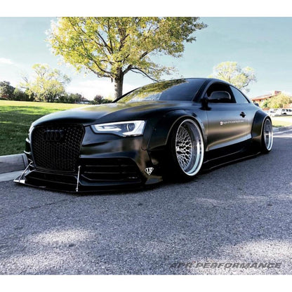Audi S5 /RS5 2013-2017 (Stock Bumper)- Carbon Fiber Front Wind Splitter