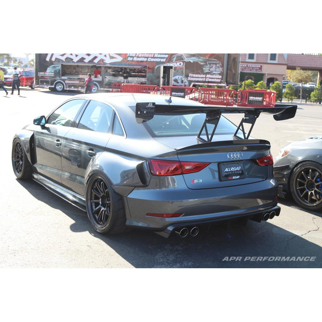 GTC-300 67" Carbon Fiber Adjustable Wing - Audi S3 2013-2016