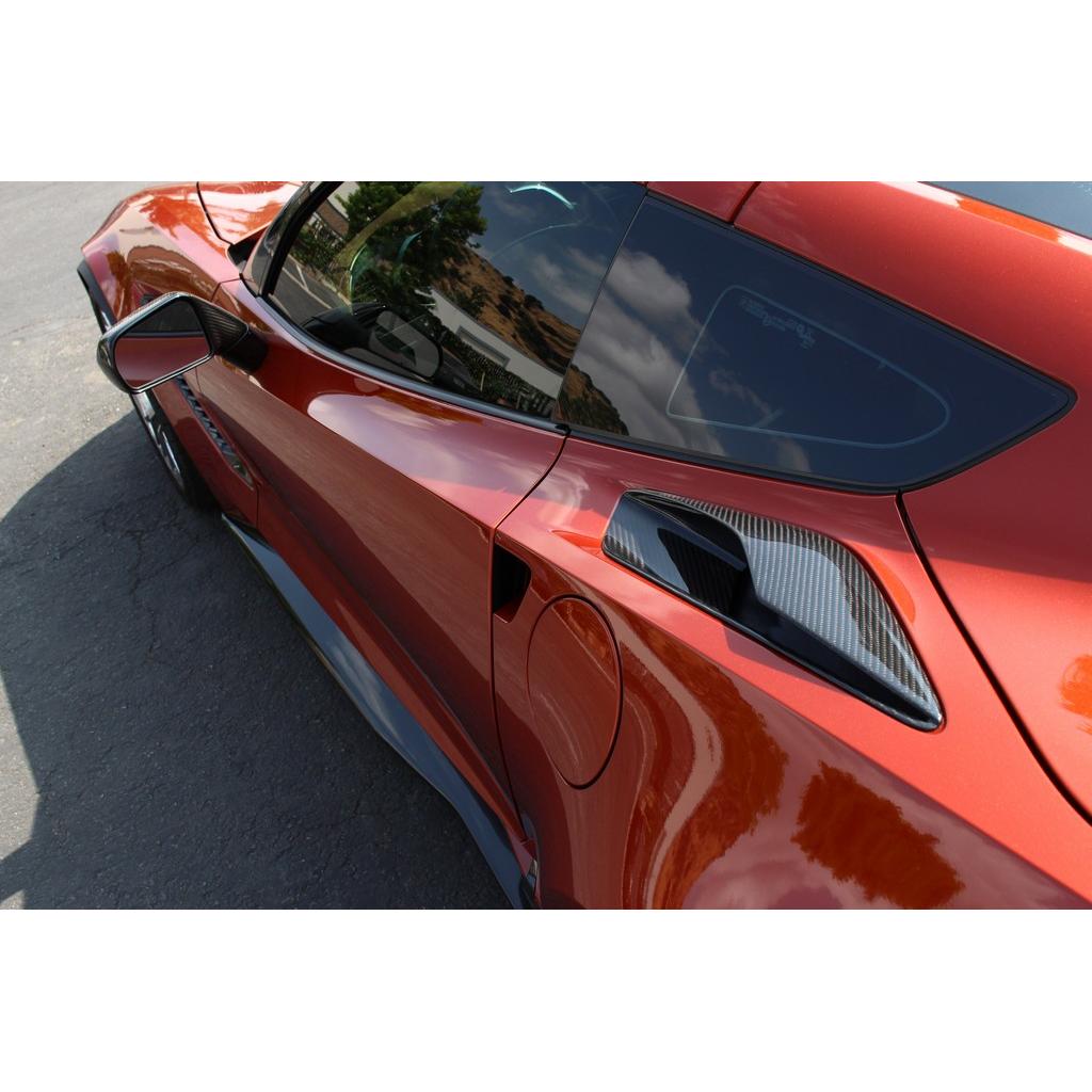 Chevrolet Corvette C7 Stingray / C7 Z06 Carbon Fiber Quarter Panel Intake Vents