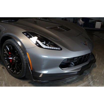 Chevrolet Corvette C7 Z06 Carbon Fiber Front Bumper Canards and Spats