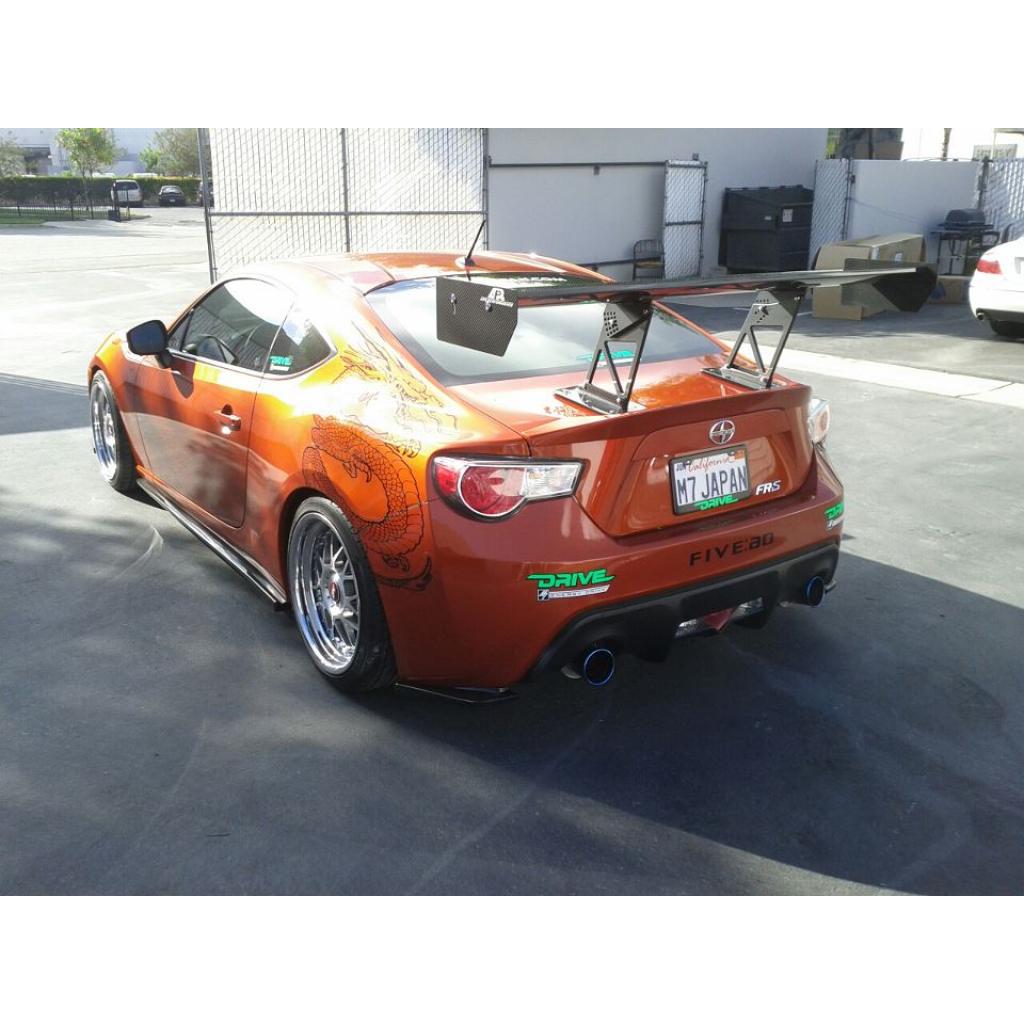 Scion FRS / Toyota GT86/ Subaru BRZ GT-250 Carbon Fiber Adjustable Wing 2013-2016 w. 11" Pedestals Set