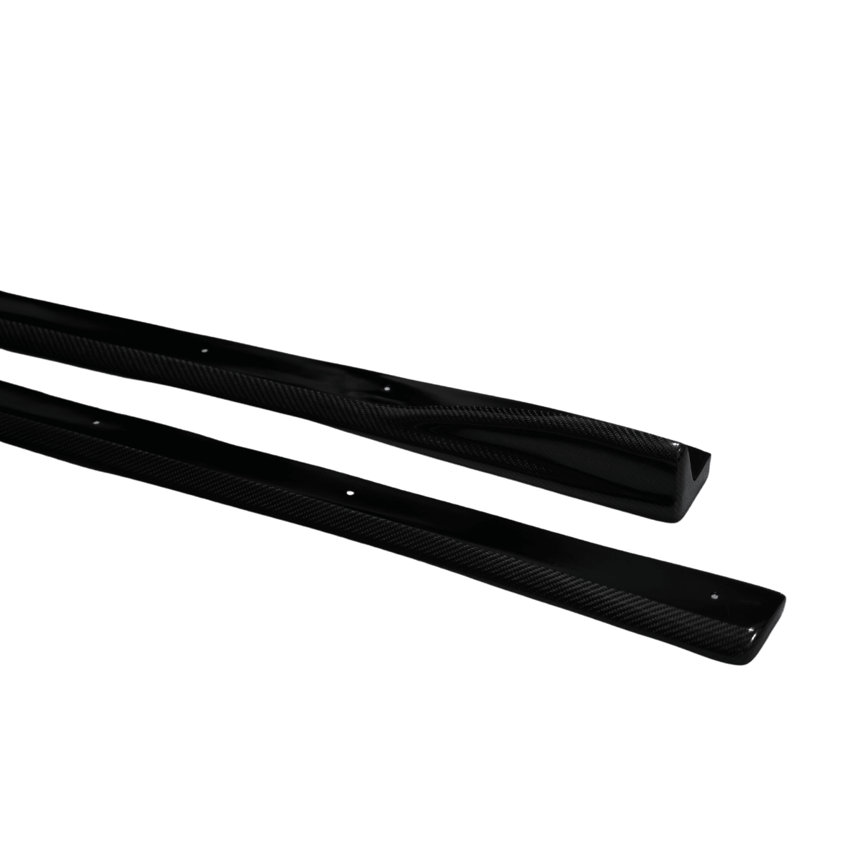 JDMuscle [08-14 WRX/STI] Tanso Carbon Fiber CS Style Side Skirt