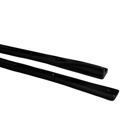 JDMuscle [08-14 WRX/STI] Tanso Carbon Fiber CS Style Side Skirt