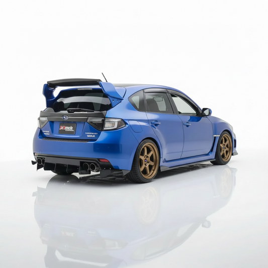 JDMuscle [08-14 WRX/STI] VS Style Spoiler w/ Brake Lights | ABS / Paint Matched / Partial Carbon Fiber