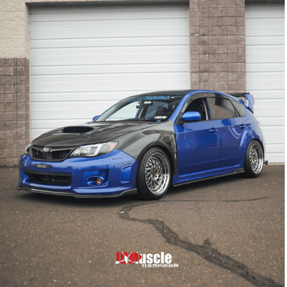 JDMuscle [08-14 WRX/STI] VS Style Spoiler w/ Brake Lights | ABS / Paint Matched / Partial Carbon Fiber