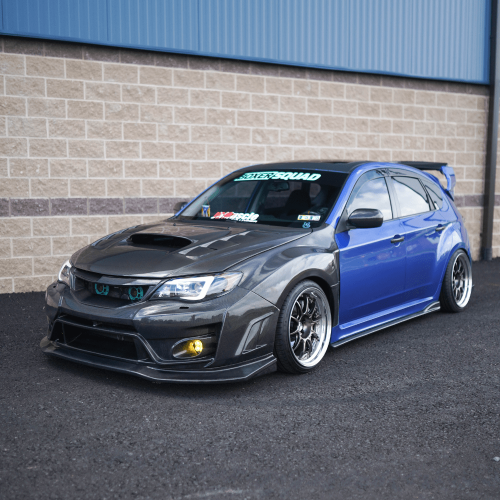 JDMuscle [10-14 WRX, 08-14 STI] VS Style Front Bumper - FRP / Carbon Fiber