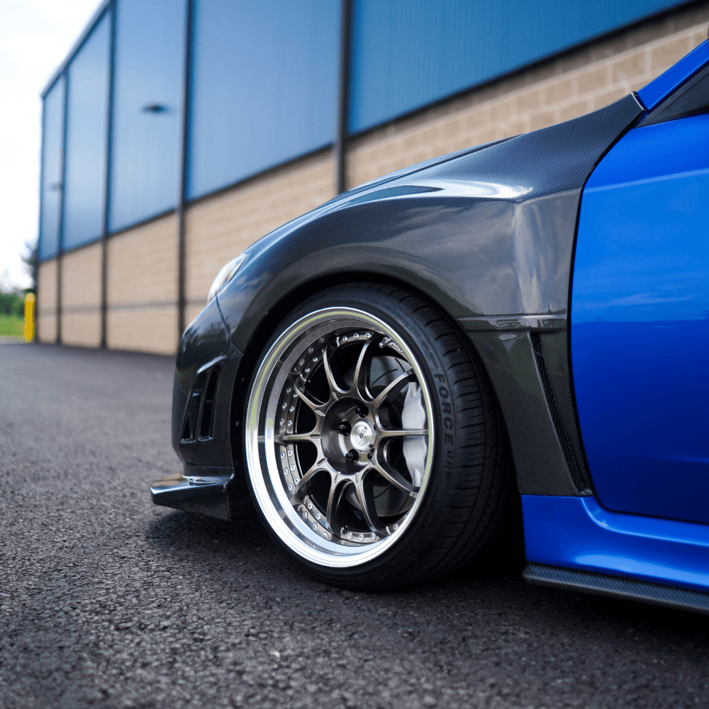 JDMuscle [10-14 WRX, 08-14 STI] VS Style Front Bumper - FRP / Carbon Fiber