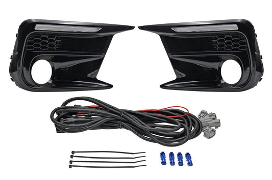 JDMuscle [18-21 WRX/STI] JDM Style Sequential Turn+Drl Bezel w/ Fog Light Cut Out