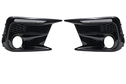 JDMuscle [18-21 WRX/STI] JDM Style Sequential Turn+Drl Bezel w/ Fog Light Cut Out