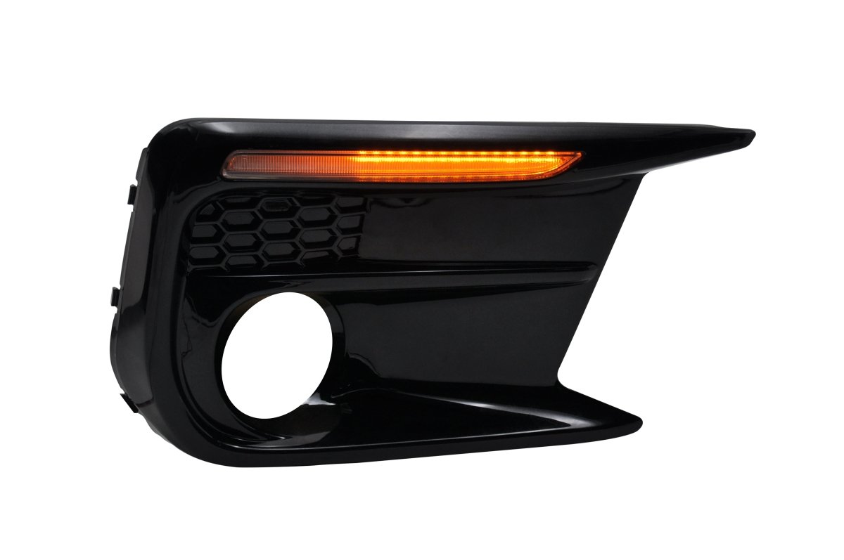 JDMuscle [18-21 WRX/STI] JDM Style Sequential Turn+Drl Bezel w/ Fog Light Cut Out