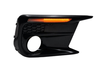 JDMuscle [18-21 WRX/STI] JDM Style Sequential Turn+Drl Bezel w/ Fog Light Cut Out