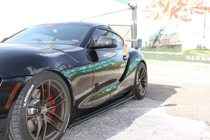 JDMuscle [20-24 Supra] Carbon Fiber Side Skirts -R1 Style