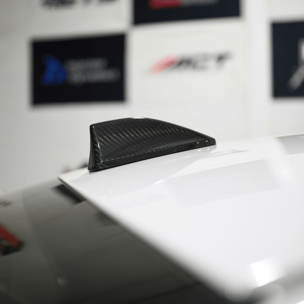 JDMuscle [22-25 WRX, 22+ BRZ, 15-21 WRX/STI] Tanso Pre-preg Carbon Fiber Antenna Cover w/ Gloss Finish