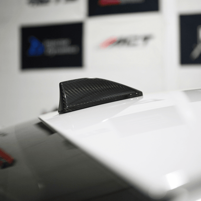 JDMuscle [22-25 WRX, 22+ BRZ, 15-21 WRX/STI] Tanso Pre-preg Carbon Fiber Antenna Cover w/ Gloss Finish