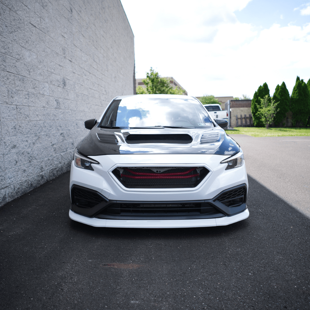 JDMuscle [22-26 WRX] 3-Piece Front Lip V1 Paint Matched / Gloss Black / RAW ABS