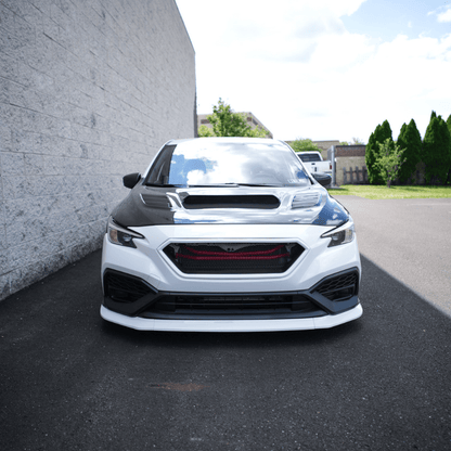 JDMuscle [22-26 WRX] 3-Piece Front Lip V1 Paint Matched / Gloss Black / RAW ABS