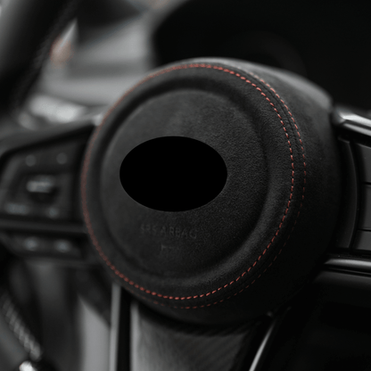 JDMuscle [22-26 WRX] Airbag Cover - Leather / Alcantara
