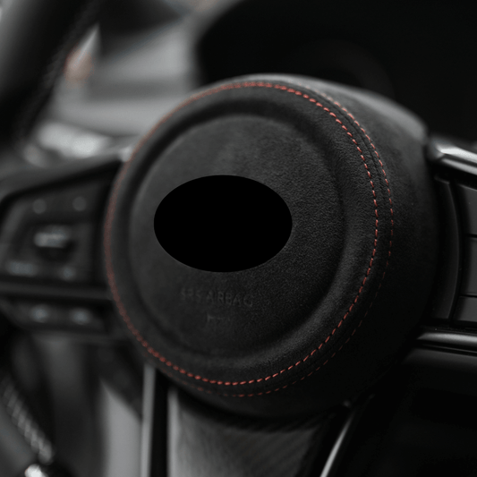 JDMuscle [22-26 WRX] Airbag Cover - Leather / Alcantara