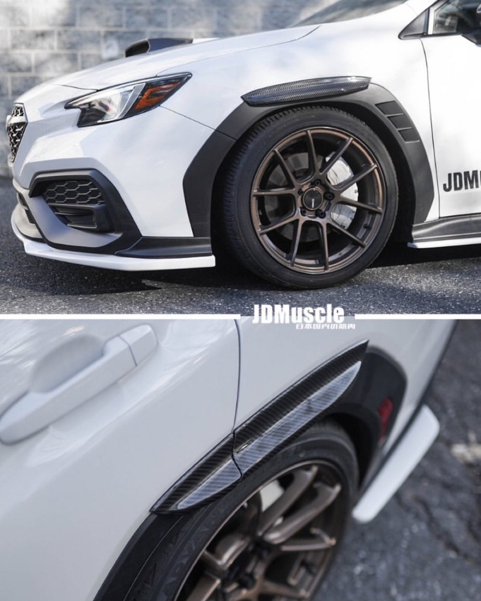 JDMuscle [22-26 WRX] Carbon Fiber Fender Flares Kit V1* CLEARANCE NO RETURNS