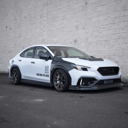 JDMuscle [22-26 WRX] Carbon Fiber FMIC Reverse Hood Scoop V2