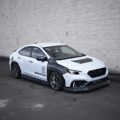JDMuscle [22-26 WRX] Carbon Fiber FMIC Reverse Hood Scoop V2